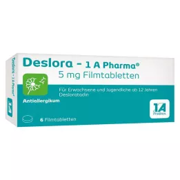 DESLORA-1A Pharma 5 mg filmsko obložene tablete, 6 kom
