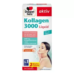 DOPPELHERZ Collagen 3000 Liquid Sticks, 14 kos