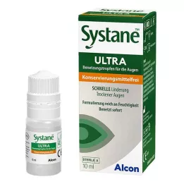 SYSTANE ULTRA Vlažilo za veke brez konzervansa, 10 ml