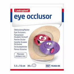 LEUKOPLAST okluzor za oči 5,5 cm x 7,6 cm, 30 kos