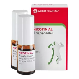 NICOTIN AL 1 mg/pršilo pršilo za uporabo v ustih, 2 kom
