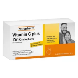 VITAMIN C PLUS Zink-ratiopharm šumeče tablete, 40 kos