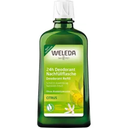 WELEDA Steklenička za polnjenje deodoranta Citrus 24h, 200 ml