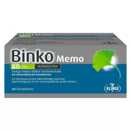 BINKO Memo 80 mg filmsko obložene tablete, 60 kos