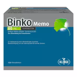 BINKO Memo 80 mg filmsko obložene tablete, 120 kos