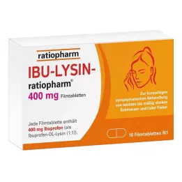 IBU-LYSIN-ratiopharm 400 mg filmsko obložene tablete, 10 kos