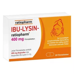 IBU-LYSIN-ratiopharm 400 mg filmsko obložene tablete, 20 kos