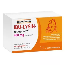 IBU-LYSIN-ratiopharm 400 mg filmsko obložene tablete, 50 kos
