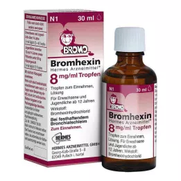 BROMHEXIN Hermes Arzneimittel 8 mg/ml kapljice, 30 ml