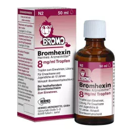 BROMHEXIN Hermes Arzneimittel 8 mg/ml kapljice, 50 ml
