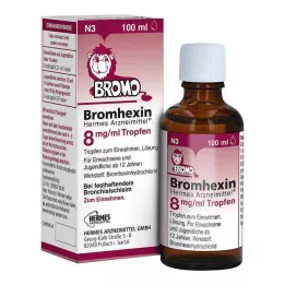 BROMHEXIN Hermes Arzneimittel 8 mg/ml kapljice, 100 ml
