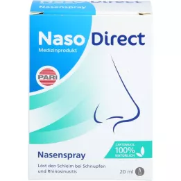 NASODIRECT Pršilo za nos s kaptomucilom, 20 ml