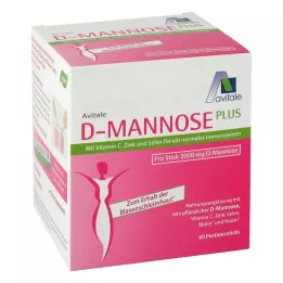 D-MANNOSE PLUS 2000 mg Sticks z vitamini in minerali, 60X2,47 g