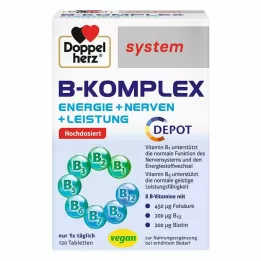 DOPPELHERZ B-complex sistem tablete, 120 kos