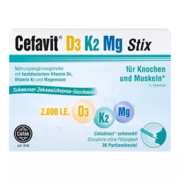 CEFAVIT D3 K2 Mg 2.000 I.E. Stix Granule, 36 kos