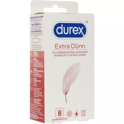 DUREX ekstra tanki kondomi, 8 kosov