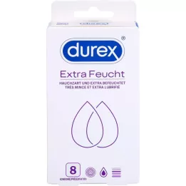 DUREX ekstra vlažni kondomi, 8 kosov