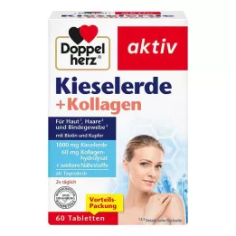 DOPPELHERZ Silicijev dioksid+kolagen tablete, 60 kos