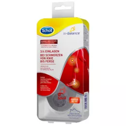 SCHOLL 3/4 vložki za bolečine v peti in kolenu 40-42, 1X2 kom