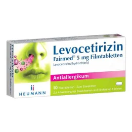 Levocetirizin Fairmed 5 mg filmsko obložene tablete (10 kosov)