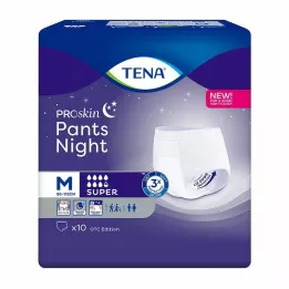 TENA PANTS nočne super M hlače za enkratno uporabo, 10 kom