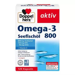 DOPPELHERZ Omega-3 morsko ribje olje 800 aktivnih kapsul, 120 kos
