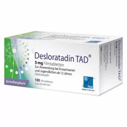 DESLORATADIN TAD 5 mg filmsko obložene tablete, 100 kom