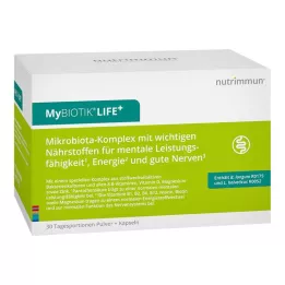 MYBIOTIK LIFE+ Kombinirano pakiranje 30x1,5 g Plv.+60 kap., 1 kos