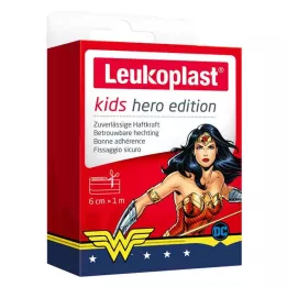 LEUKOPLAST otroški mavčni junak Wonder Woman 6 cmx1m, 1 kos