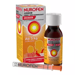 NUROFEN Junior sirup za vročino in bolečino jagoda 40 mg/ml, 150 ml