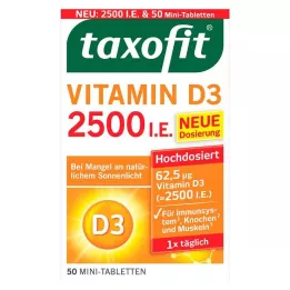 TAXOFIT Vitamin D3 2500 I.E tablete, 50 kos