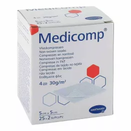 MEDICOMP Netkani komp. 5x5 cm 4-slojni, 25X2 kos