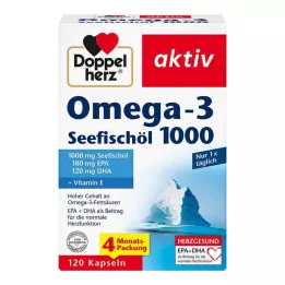 DOPPELHERZ Omega-3 morsko ribje olje 1000 kapsul, 120 kos