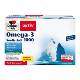 DOPPELHERZ Omega-3 morsko ribje olje 1000 kapsul, 240 kos