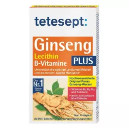 TETESEPT Ginseng 330 plus Lecithin+B-Vitamini Tab., 30 kosov