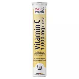 VITAMIN C 1000 mg+Zink šumeče tablete, 20 kos
