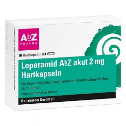 LOPERAMID AbZ akut 2 mg trde kapsule, 10 kos