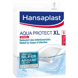 HANSAPLAST Aqua Protect antibakterijska obloga za rane 6x7 cm, 5 kos