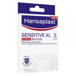 HANSAPLAST Obloga za občutljive rane sterilna 6x7 cm, 5 kom