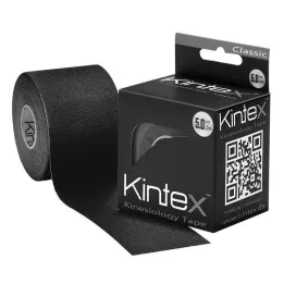 Kineziološki trak Kintex classic 5 cmx5 m črn, 1 kos