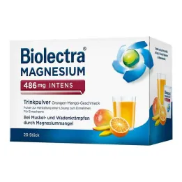 Biolectra Magnezij 486 mg intenzivni pitni prašek Ora-Man., 20 kos