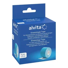 Kineziološki trak Alvita 5 cm x 5 m moder, 1 kos