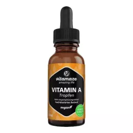 VITAMIN A 500 µg visokoodmerne veganske kapljice, 50 ml