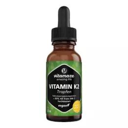 VITAMIN K2 MK7 kapljice visoke doze veganske, 50 ml
