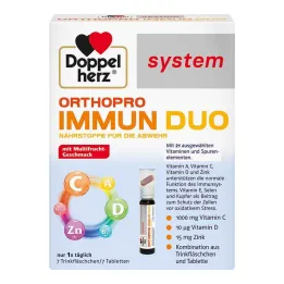 Doppelherz Orthopro Immun Duo system ampule za pitje, 7 kos