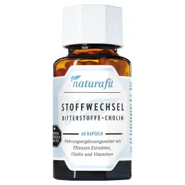 Naturafit metabolizem grenke snovi + holin kapsule, 60 kos