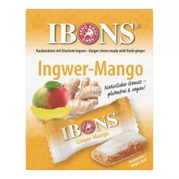 IBONS Žvečilni bonbon Ginger Mango Box, 60 g
