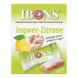 IBONS Žvečilni bonbon Ginger Lemon Box, 60 g