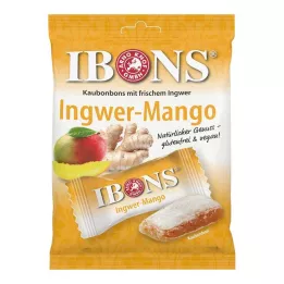 IBONS Ginger Mango vrečka žvečilnih bonbonov, 92 g