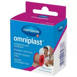 OMNIPLAST Fiksni gips tekstilna nit 2,5 cm x 5 m OTC, 1 kos